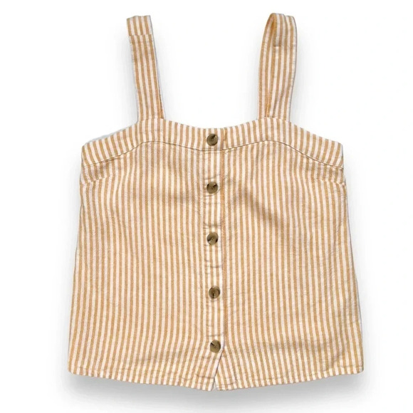 J.Crew Linen Blend Button-Front Top - Picture 2 of 5